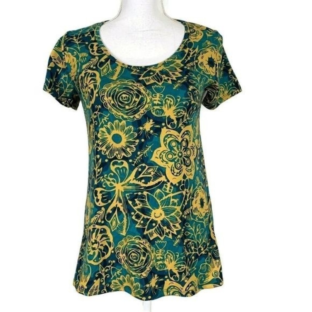 LULAROE Yellow Green XXS Blouse